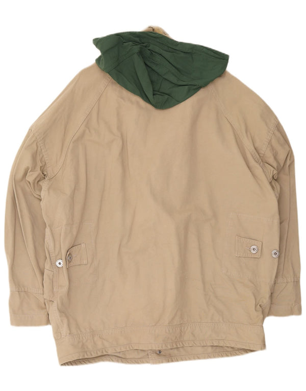 Giacca pratica da uomo con cappuccio Murphy & Nye UK 42 XL Cotone beige