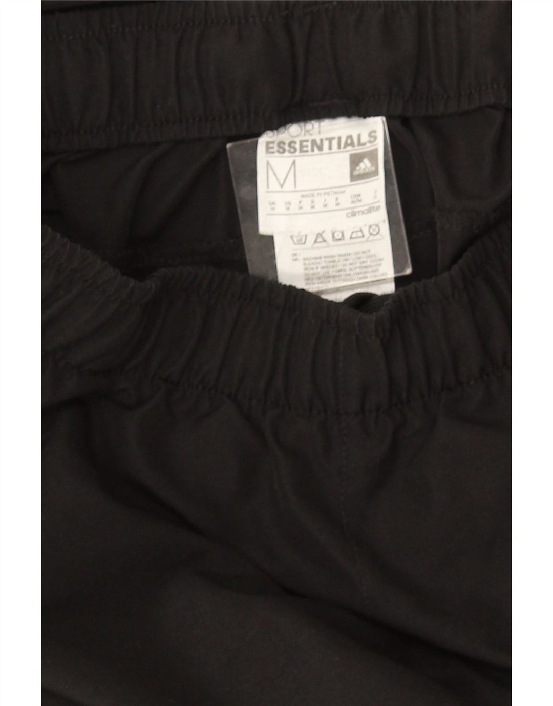 Pantaloni da tuta Adidas Climalite da uomo medio poliestere nero