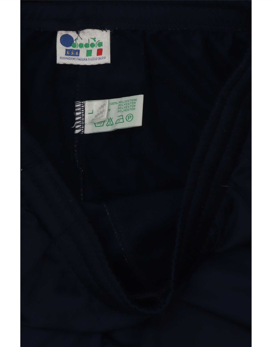 Pantaloni da tuta da uomo Diadora Large in poliestere blu navy