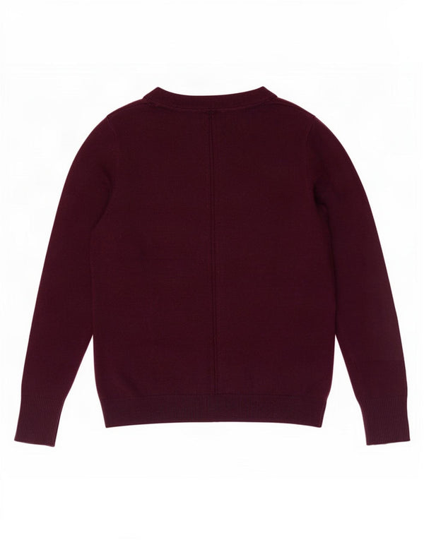 Maglione cardigan da donna Fat Face UK 12 Poliestere bordeaux medio