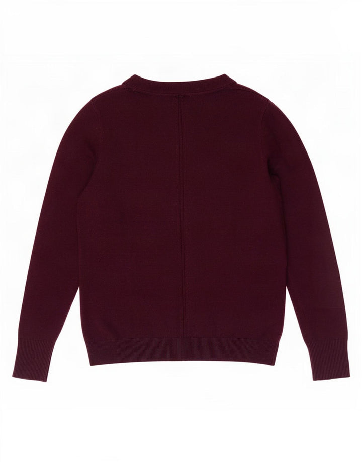 Maglione cardigan da donna Fat Face UK 12 Poliestere bordeaux medio