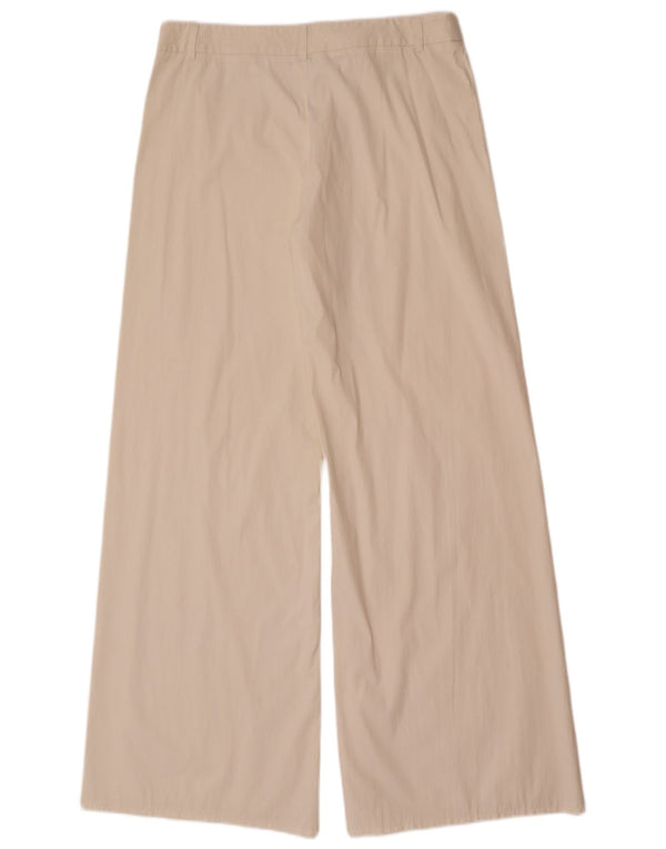 Pantaloni casual a gamba larga da donna Moschino W32 L33 bianco sporco
