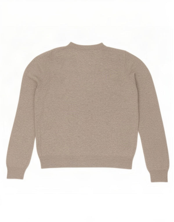 Maglione maglione girocollo da donna Marks & Spencer vestibilità ampia UK 14 Grigio medio