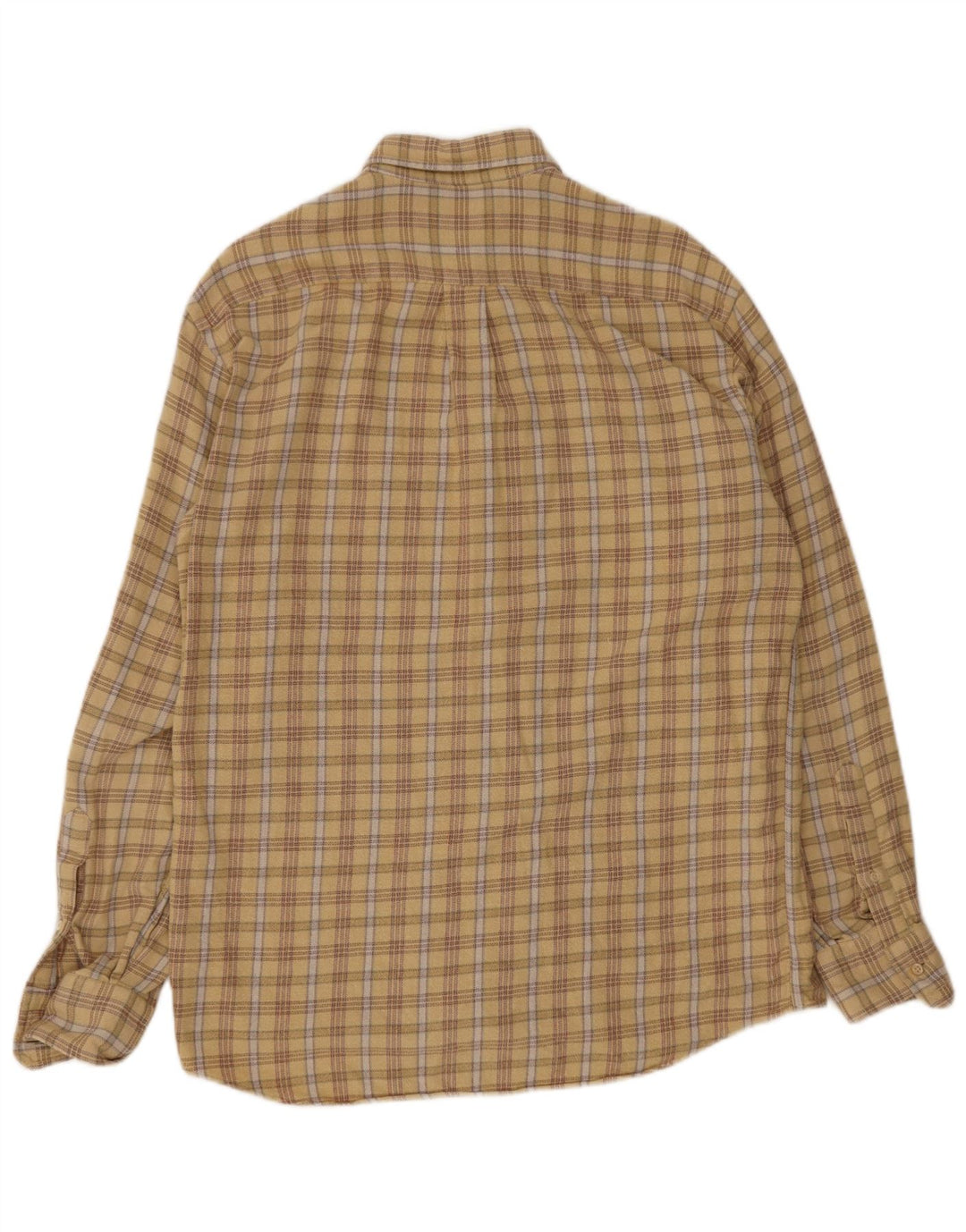 Camicia in flanella da uomo Hugo Boss taglia 41 grande quadri beige