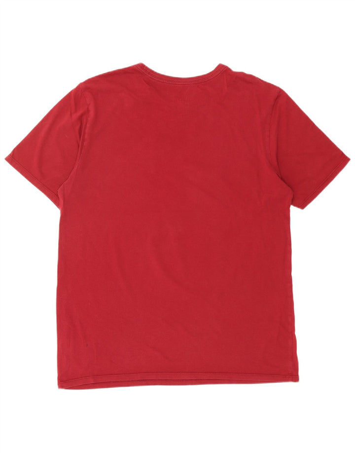 NIKE Mens Athletic Cut Graphic T-Shirt Top Large Red Cotton
