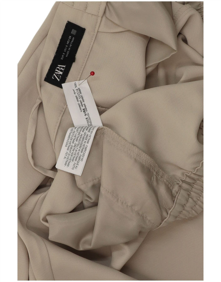 Pantaloni casual affusolati da donna Zara piccoli W26 L25 poliestere grigio