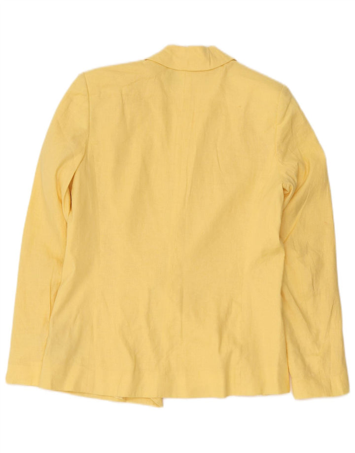 Giacca blazer doppiopetto da donna French Connection UK 6 XS Lino giallo
