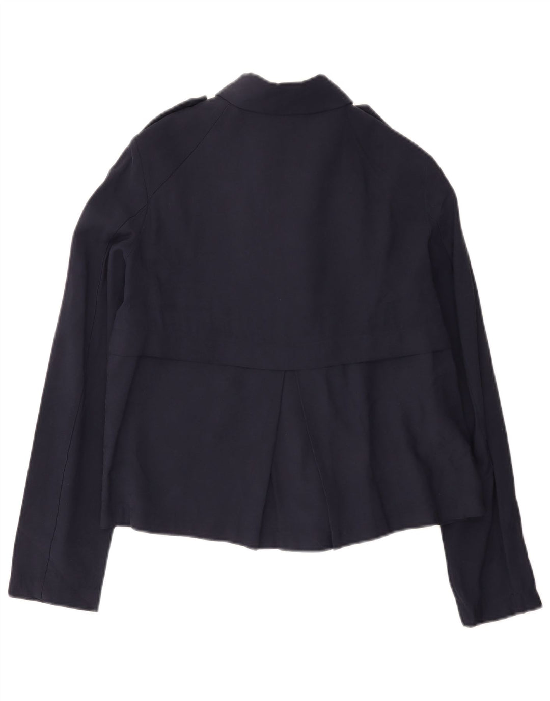 Giubbotto bomber da donna Zara UK 10 piccolo in viscosa blu navy