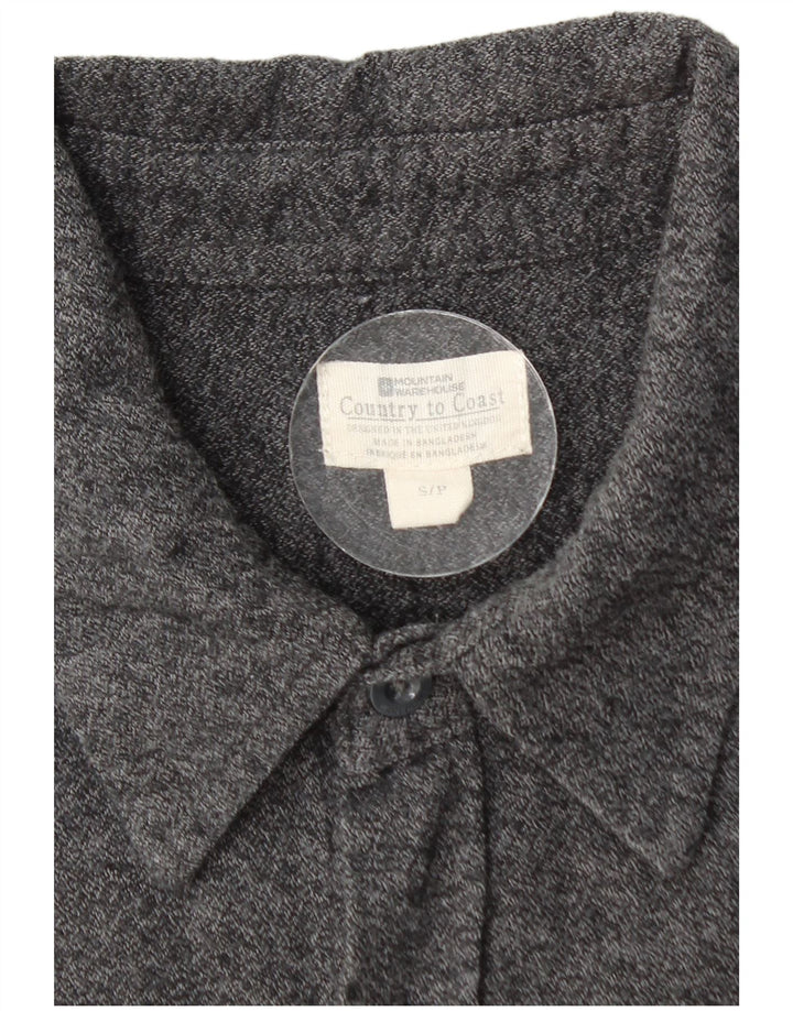 Camicia da ragazzo in flanella di Mountain Warehouse 14-15 anni piccola in cotone grigio