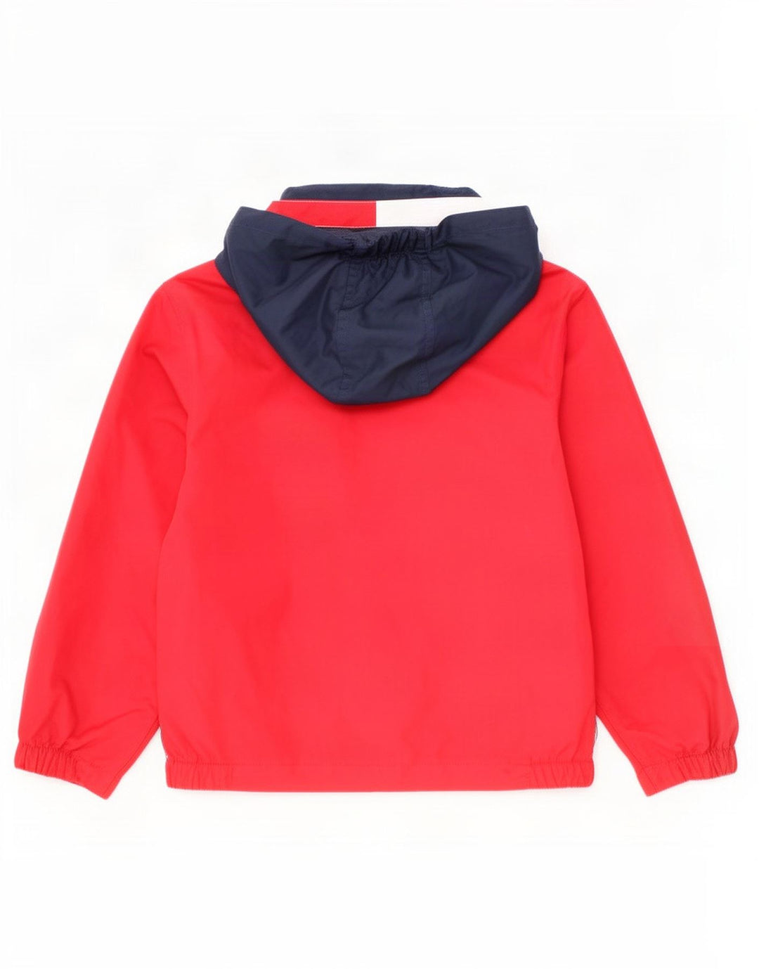 Bomber con cappuccio Tommy Hilfiger per ragazzi 4-5 anni rosso color block