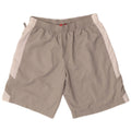 Pantaloncini sportivi da uomo Puma in poliestere color block grigio medio