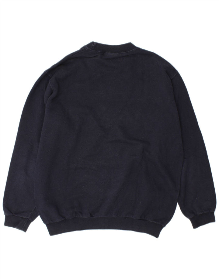 Felpa grafica da uomo Wrangler, maglione medio, cotone blu navy