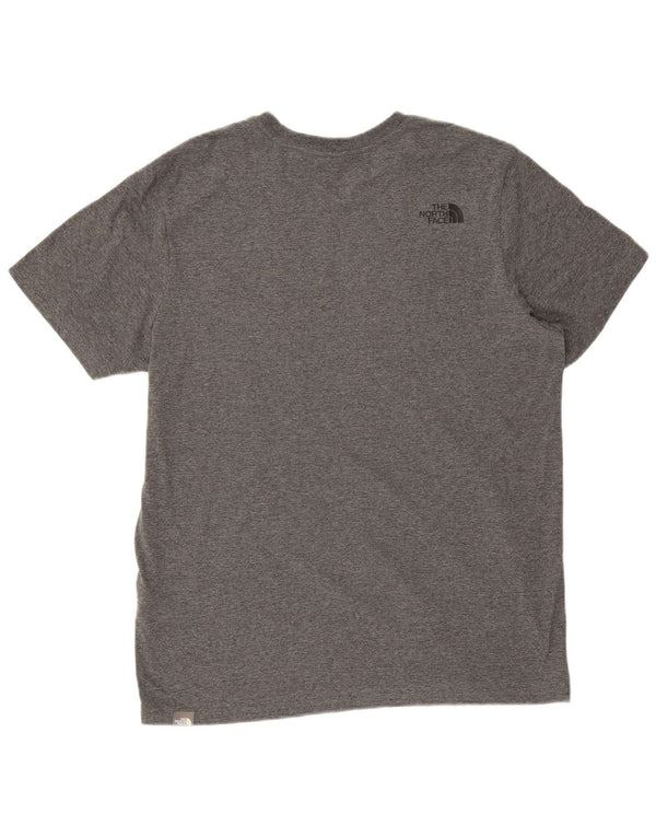 T-shirt grafica da uomo The North Face Top grande in cotone chiazzato grigio
