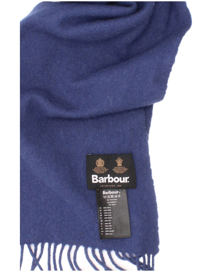 Sciarpa rettangolare da uomo Barbour, taglia unica, in lana blu