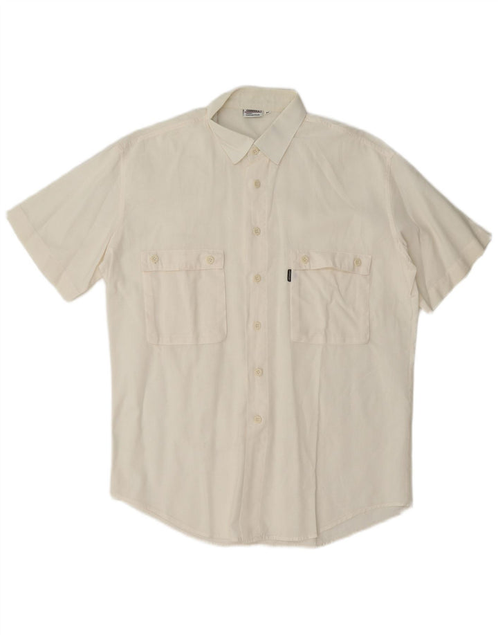 Camicia a maniche corte da uomo Carrera bianco medio