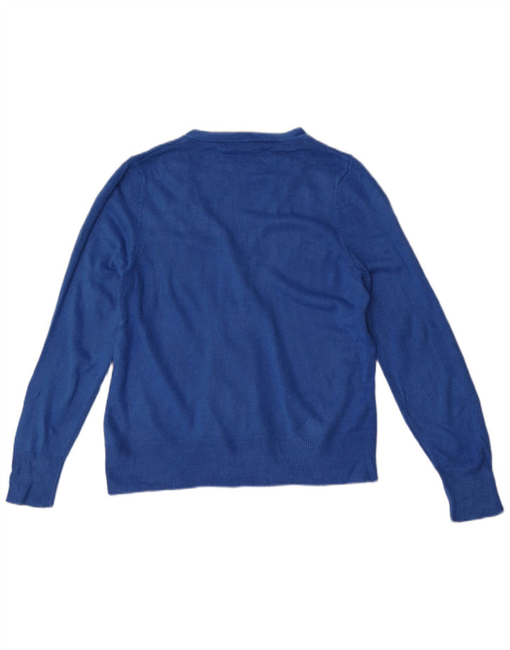 Maglione cardigan da donna Marks & Spencer UK 16 grande acrilico blu
