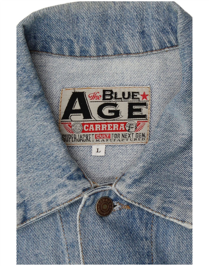 Giacca di jeans da uomo Carrera UK 40 grande cotone blu