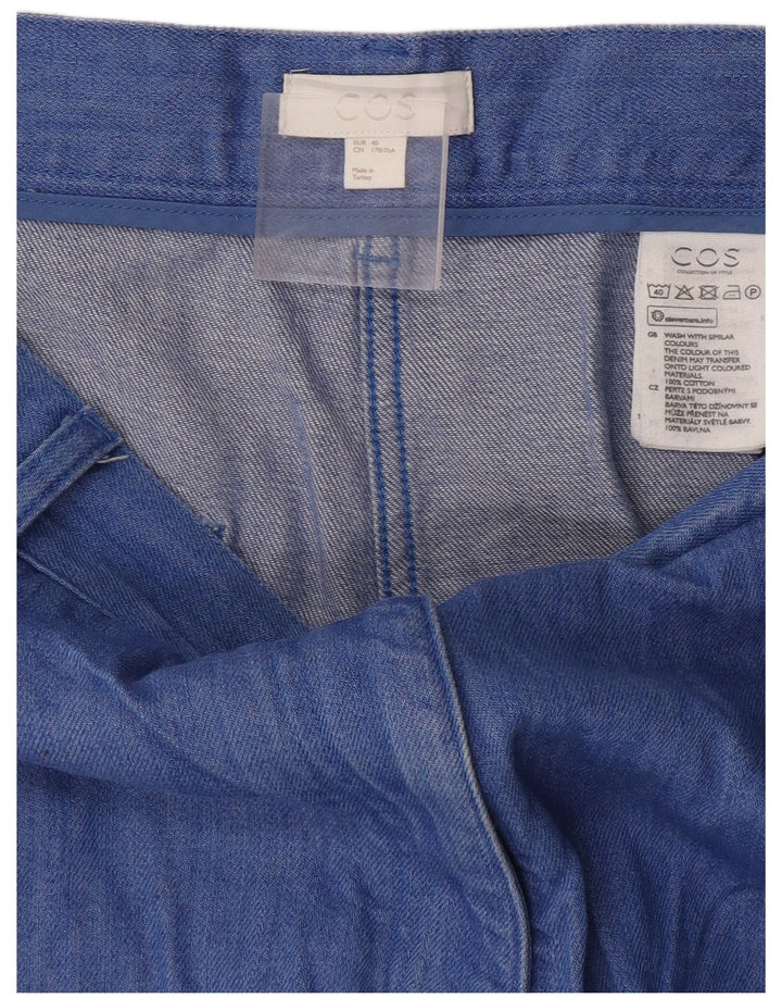 Pantaloni corti da donna Cos EU 40 medi W30 L24 cotone blu