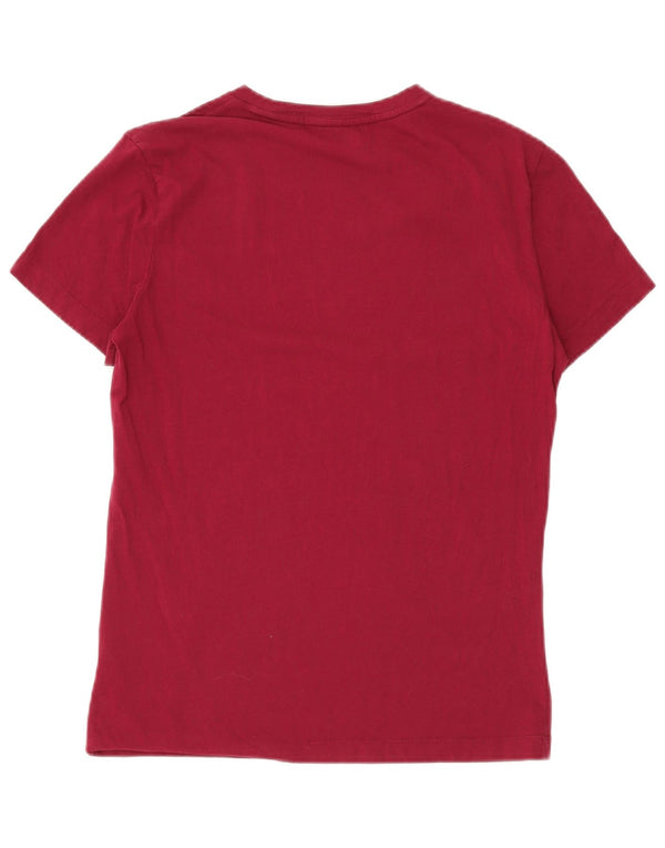 CALVIN KLEIN JEANS T-shirt grafica da uomo Top in cotone bordeaux medio