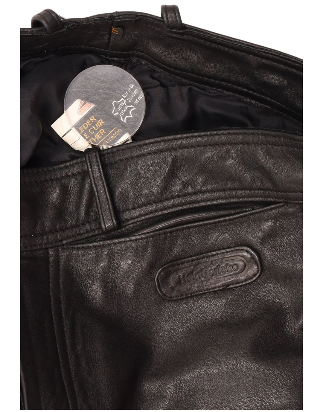 Pantaloni in pelle da uomo Hein Gericke EU 50 Medium W30 L33 Pelle nera