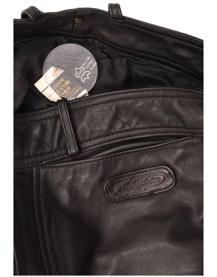Pantaloni in pelle da uomo Hein Gericke EU 50 Medium W30 L33 Pelle nera