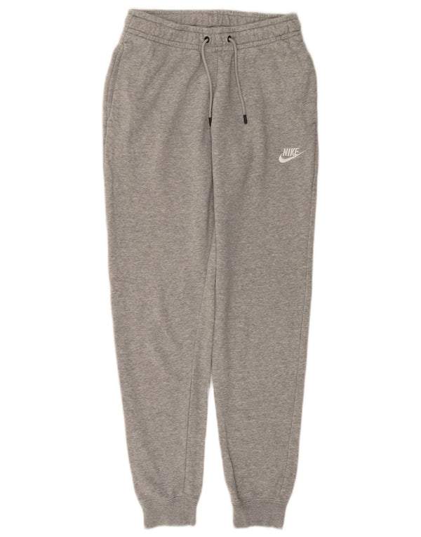 NIKE Pantaloni da tuta da donna Joggers UK 4 XS Cotone chiazzato grigio