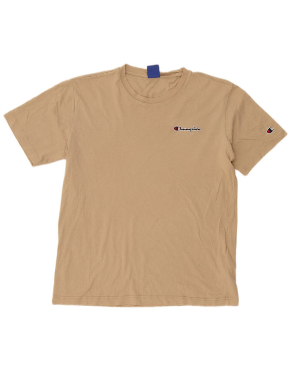 T-shirt da uomo Champion Top XL in cotone beige