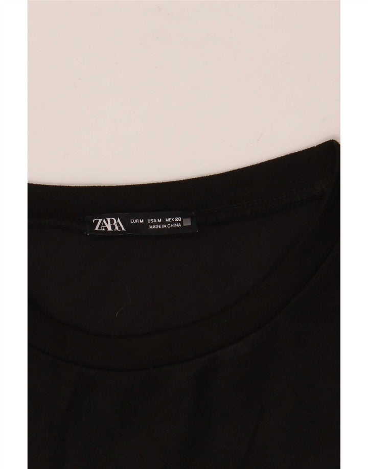 Abito a trapezio da donna Zara UK 14 medio nero