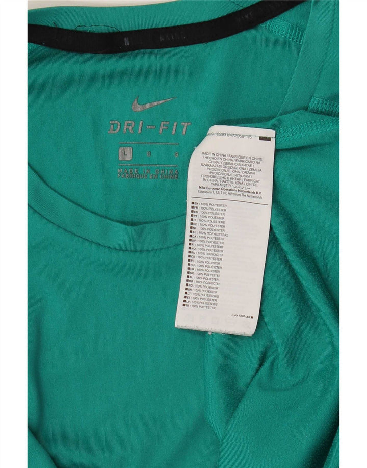 T-shirt Nike Dri Fit da uomo, grande, in poliestere verde