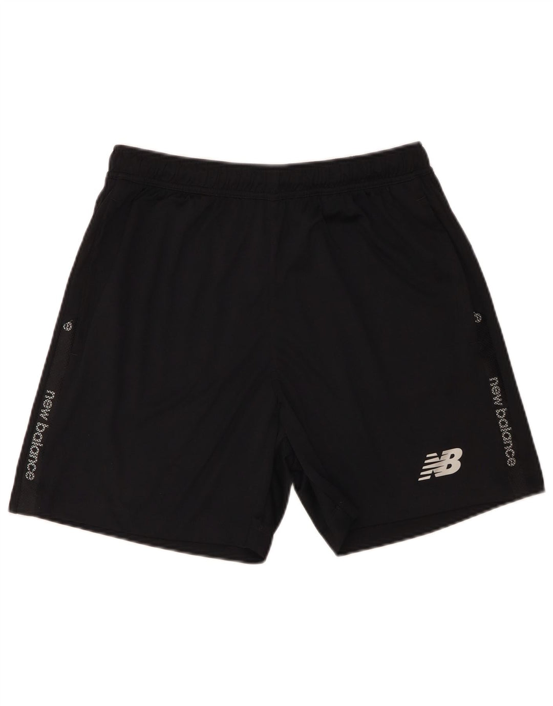 Pantaloncini sportivi grafici da uomo New Balance grandi in poliestere nero