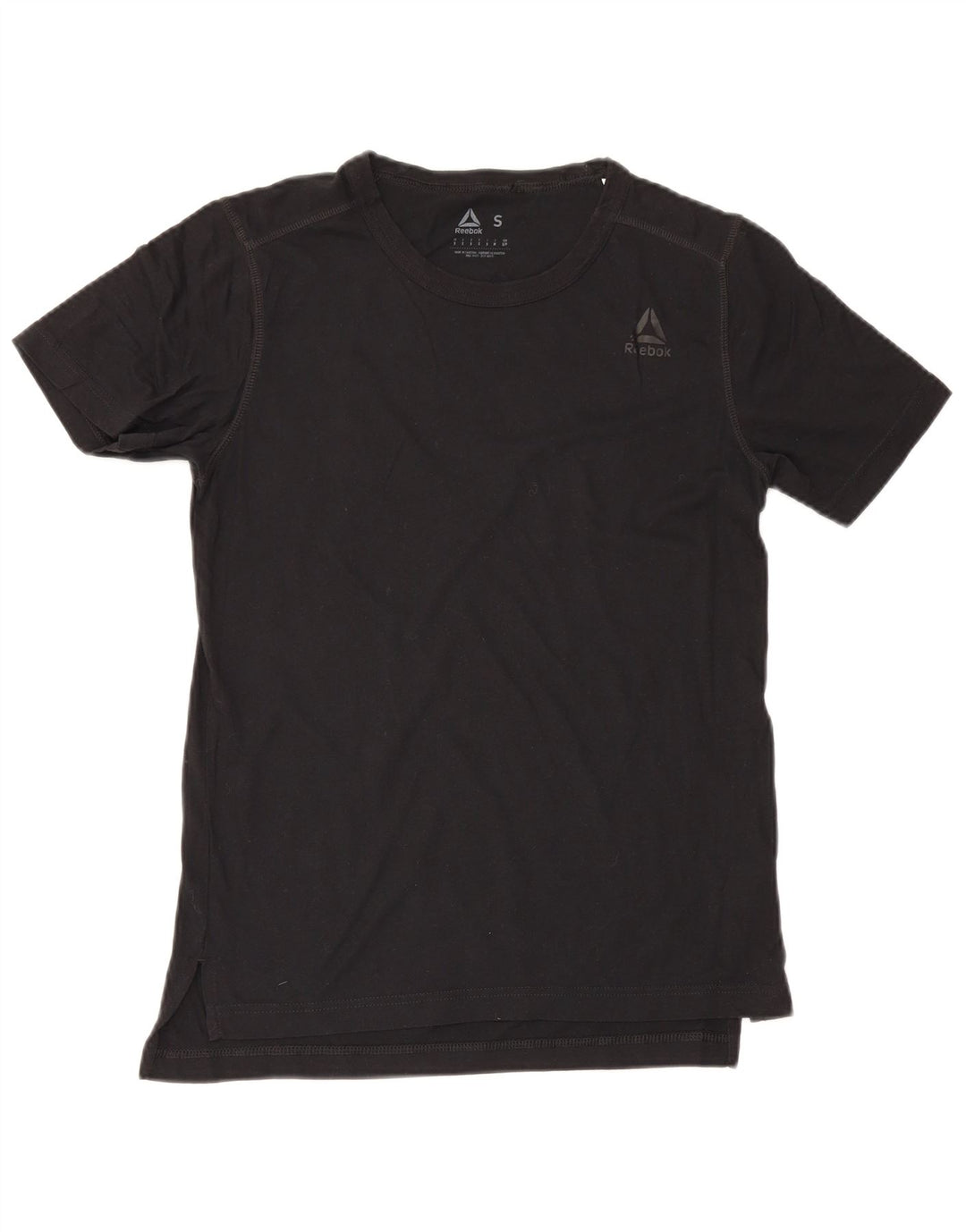 T-shirt Reebok da uomo Top Small in cotone nero