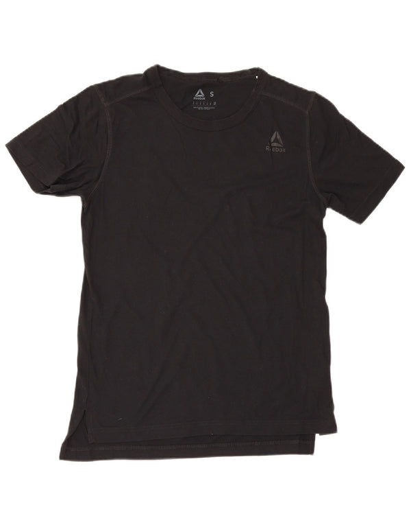 T-shirt Reebok da uomo Top Small in cotone nero