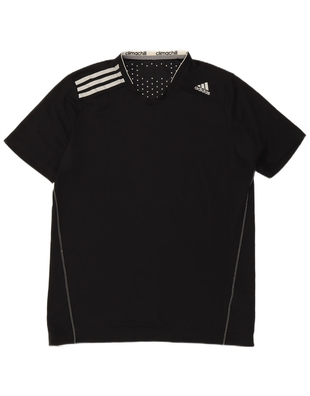T-shirt Adidas Climachill da uomo, media, in poliestere nero