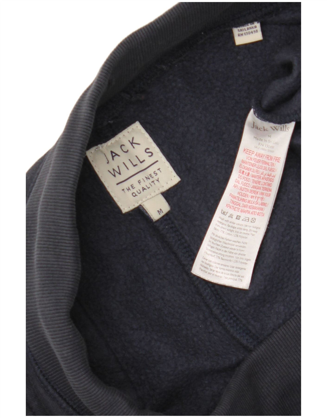 Pantaloncini sportivi da uomo Jack Wills medio cotone blu navy