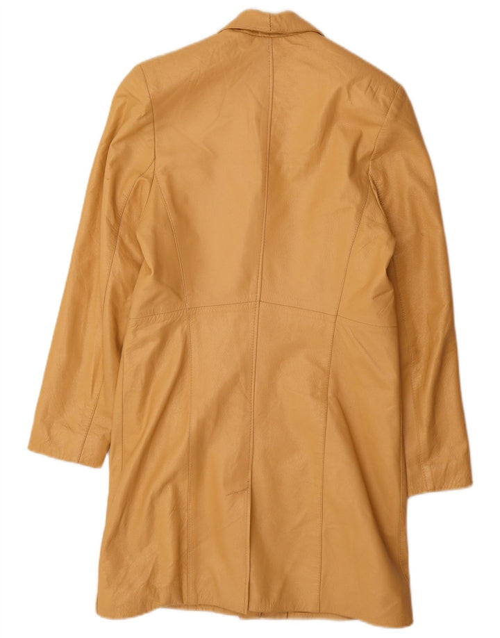 Cappotto in pelle da donna Carmen UK 12 Pelle gialla media