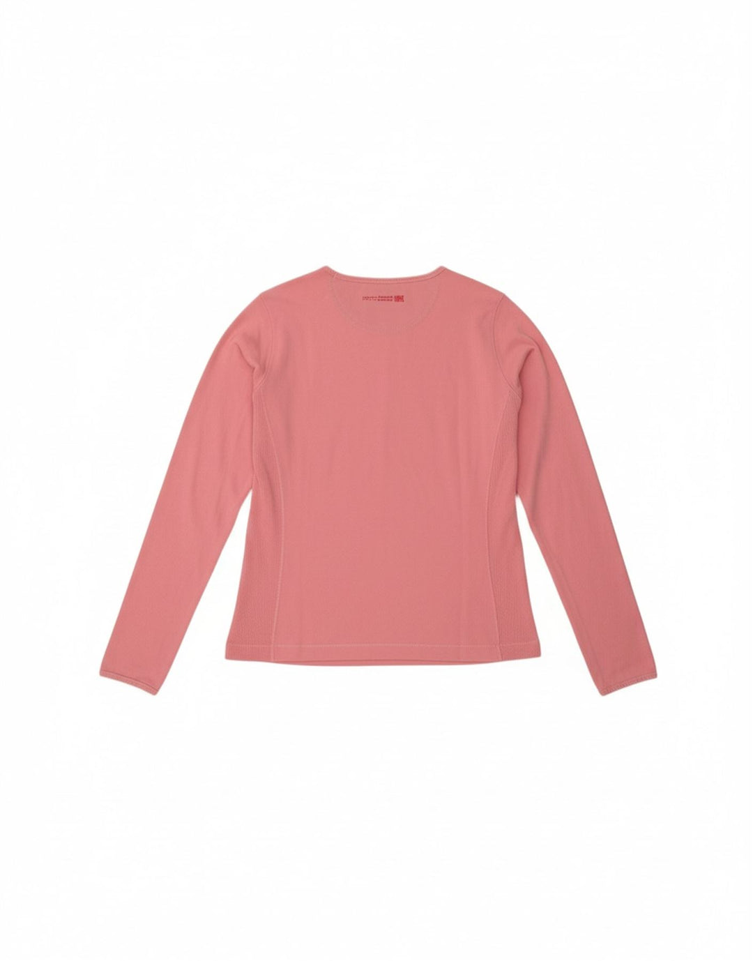 CHAMPION Womens Heritage Classics Top Long Sleeve UK 16 Large Pink Cotton