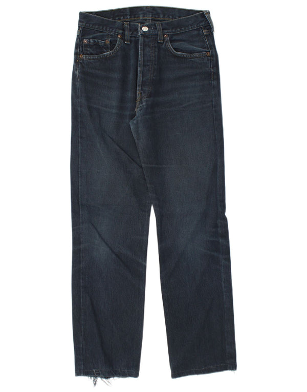 Jeans dritti 501 da donna Levi's W29 L28 cotone blu navy