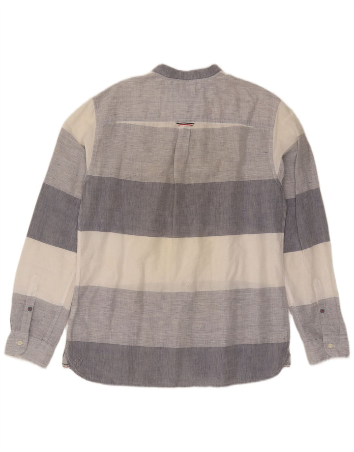 Camicia da uomo vestibilità regolare Tommy Hilfiger grande lino a righe multicolore