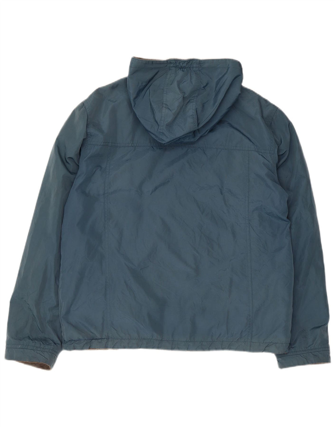 Giacca reversibile con cappuccio Woolrich per ragazzi 13-14 anni in nylon blu