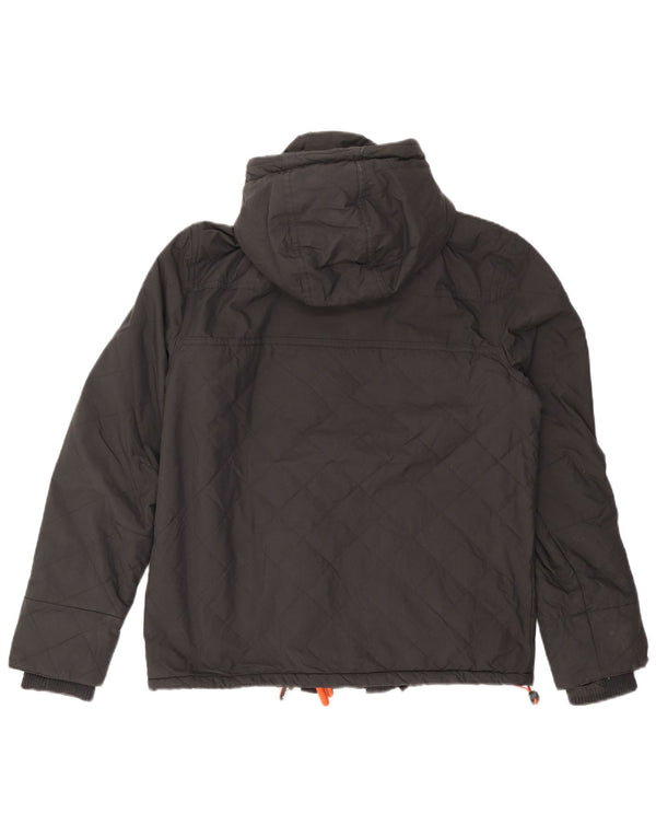 Giacca a vento da uomo con grafica SUPERDRY The Windcheater UK 40 grande nera