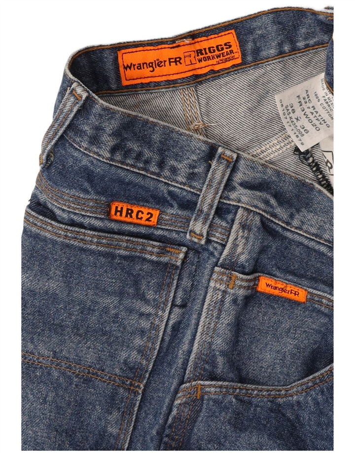 Jeans dritti da uomo WRANGLER W38 L36 cotone blu