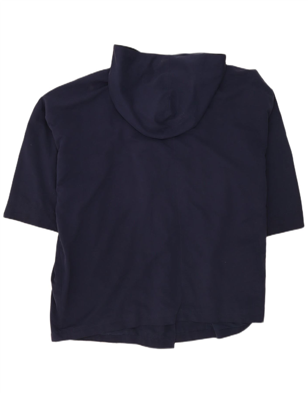 Cappotto doppiopetto oversize con cappuccio da donna Benetton UK 18 XL Blu navy