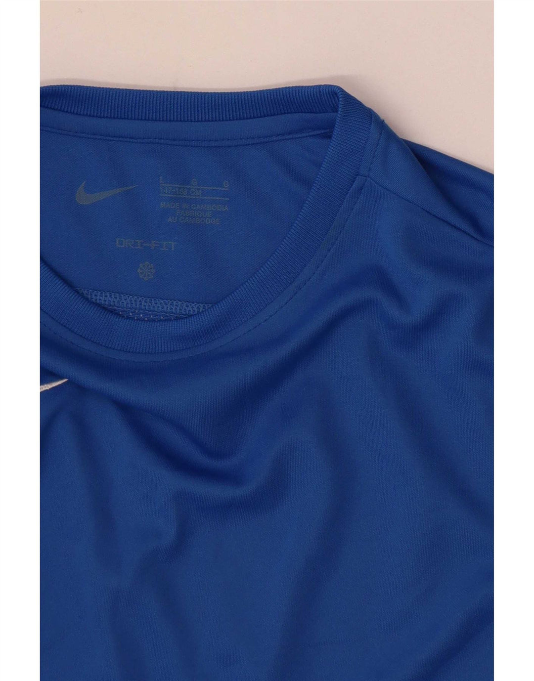 Maglia Nike Dri Fit a maniche lunghe da bambino 12-13 anni, grande, blu