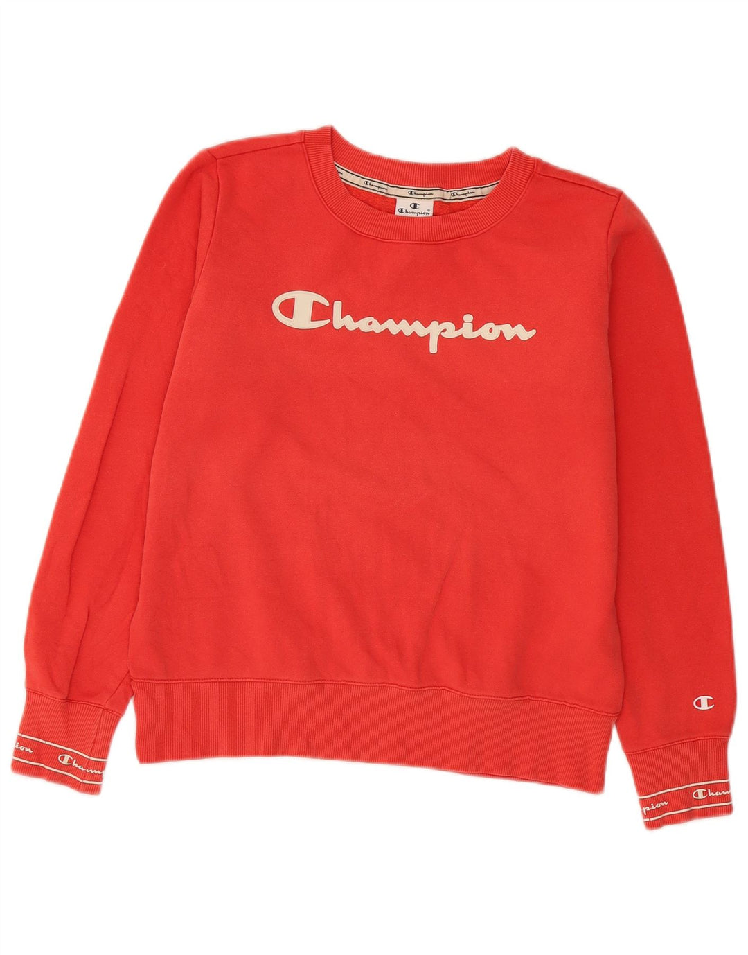 Felpa con grafica da donna Champion UK 12 Medium Red Cotton