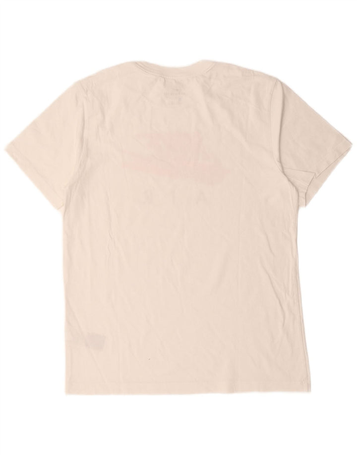T-shirt grafica da uomo Nike Top in cotone bianco medio