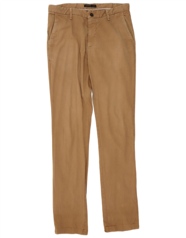 Pantaloni chino slim da uomo Zara EU 40 medi W31 L35 Beige