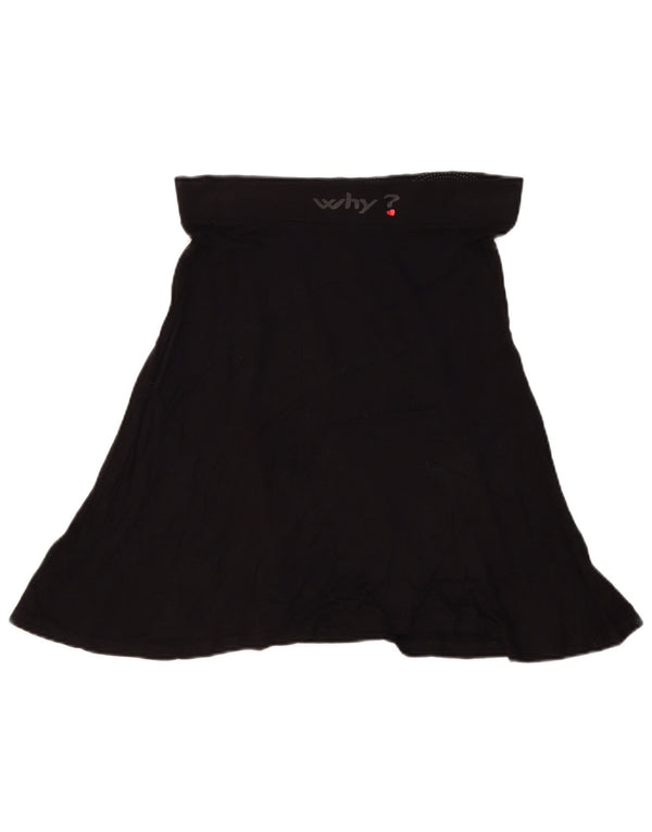 Gonna a trapezio grafica da donna Desigual W32 grande floreale nera