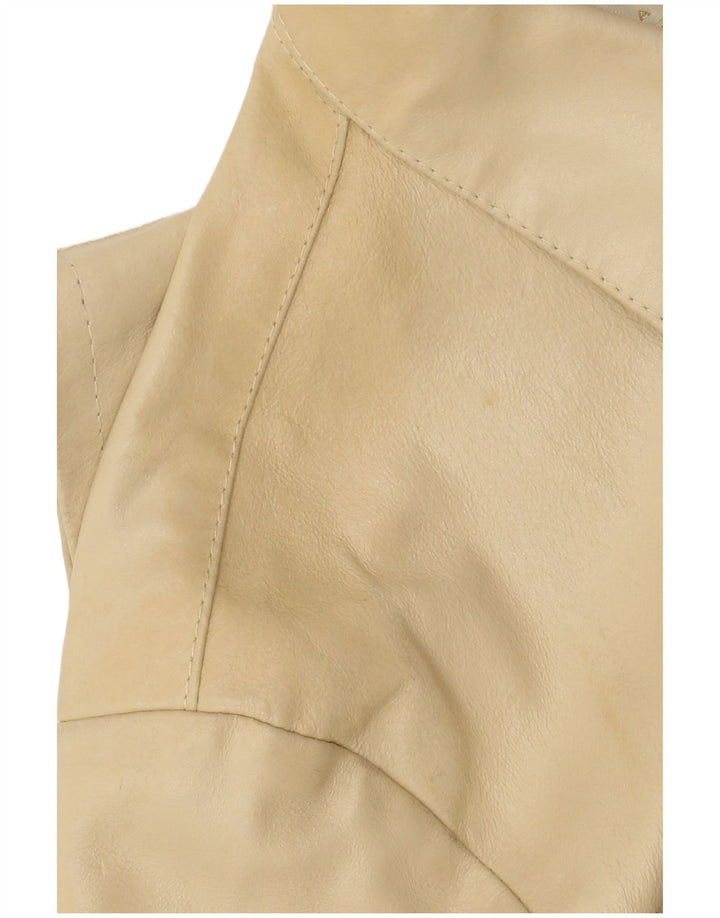 Giacca in pelle da uomo Bayside UK 40 grande in pelle beige