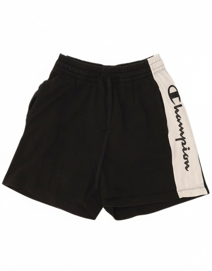 Pantaloncini sportivi grafici da donna Champion UK 12 Medium Black Colourblock