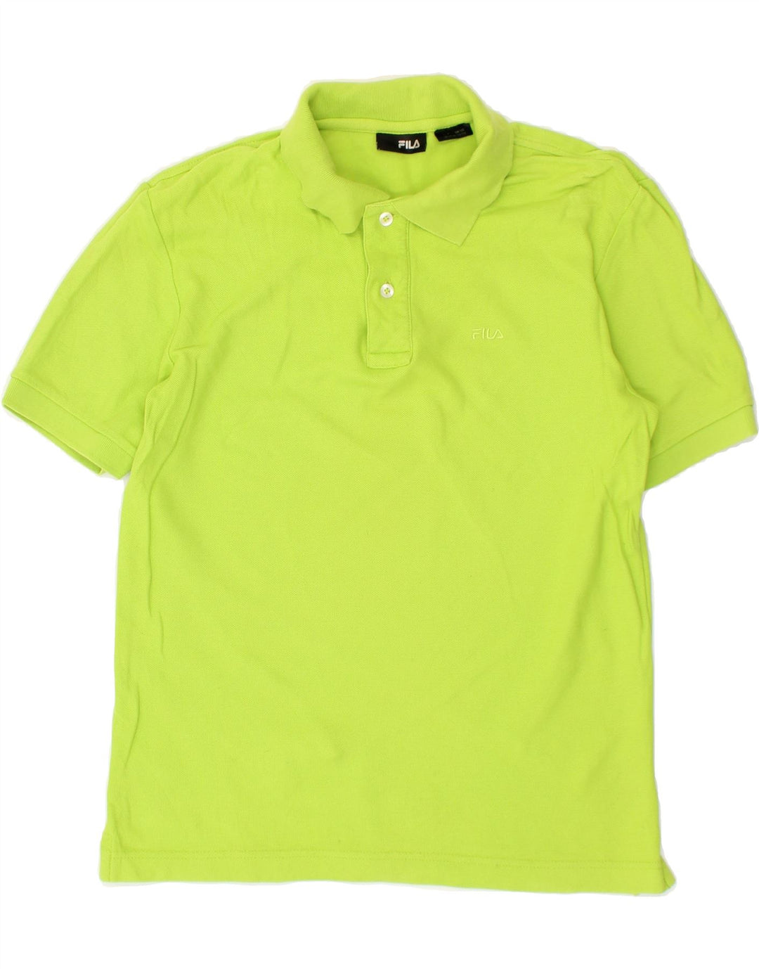 FILA Mens Polo Shirt Small Green Cotton Vintage Fila and Second-Hand Fila from Messina Hembry 